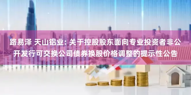 路易泽 天山铝业: 关于控股股东面向专业投资者非公开发行可交换公司债券换股价格调整的提示性公告