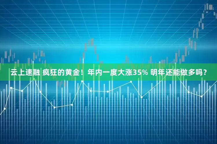 云上速融 疯狂的黄金！年内一度大涨35% 明年还能做多吗？